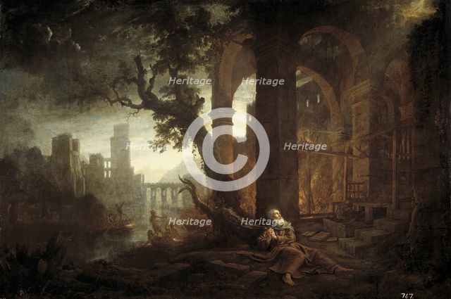 Landscape with the Temptation of Saint Anthony. Artist: Lorrain, Claude (1600-1682)