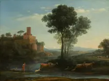 Landscape With The Voyage Of Jacob, 1677. Creator: Claude Lorrain