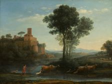 Landscape With The Voyage Of Jacob, 1677. Creator: Claude Lorrain