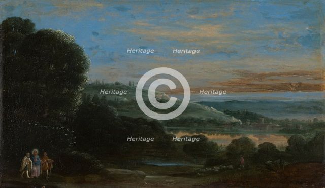 Landscape with the Walk to Emmaus, 17th century - 18th century. Creator: Unknown.