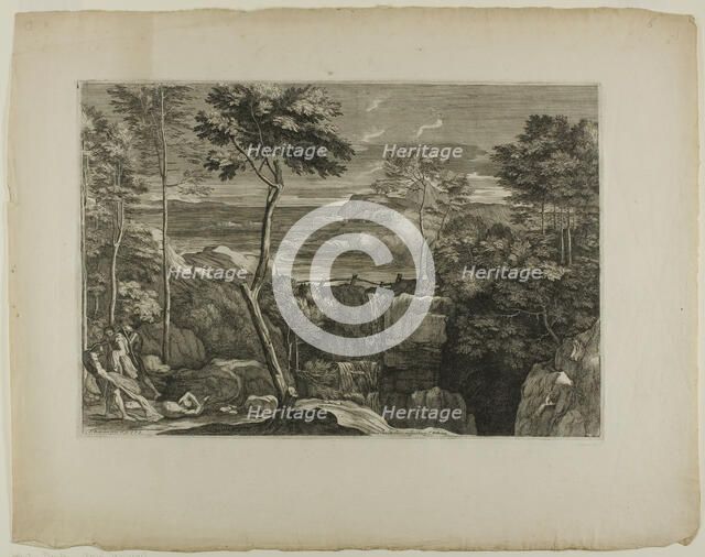 Landscape with Three Brigands and Their Victim, 1668–71. Creator: Sébastien Bourdon.