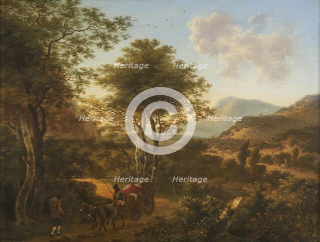 Landscape with travellers, between 1645 and 1692. Creator: Willem de Heusch.