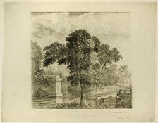 Landscape with Tree, 1802. Creator: Unknown