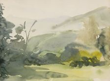Landscape with trees, 1865-1913. Creator: Abrahamina Arnolda Louisa Hubrecht
