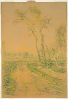 Landscape with Trees, 1880/85. Creator: Alfred Sisley
