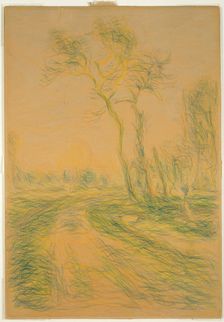 Landscape with Trees, 1880/85. Creator: Alfred Sisley