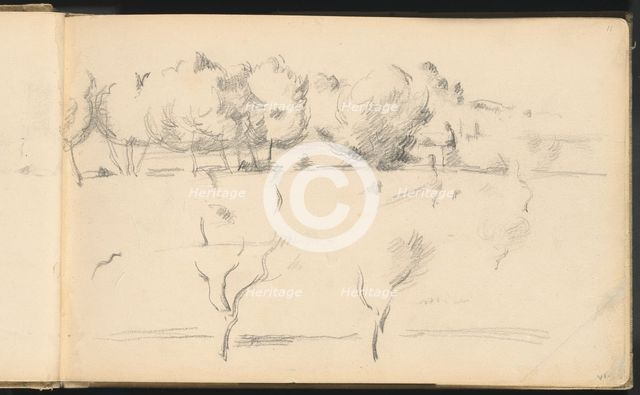 Landscape with Trees, 1895/1898. Creator: Paul Cezanne.