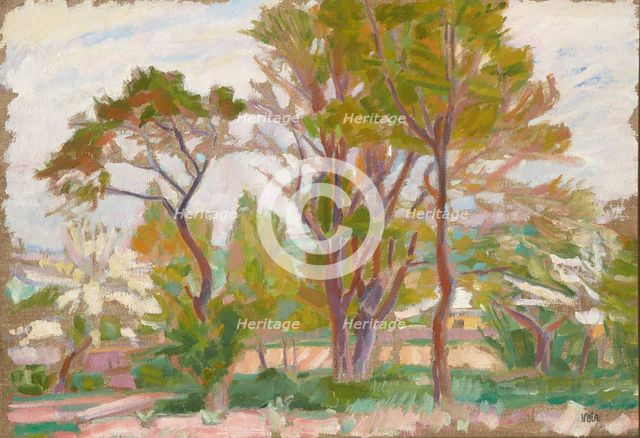 Landscape with Trees, 1910. Creator: Wojciech Weiss.