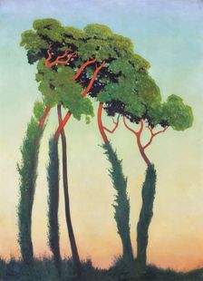 Landscape with trees, 1911. Creator: Vallotton, Felix Edouard (1865-1925)