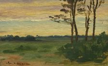 Landscape with Trees, 1923. Creator: John Mitchell