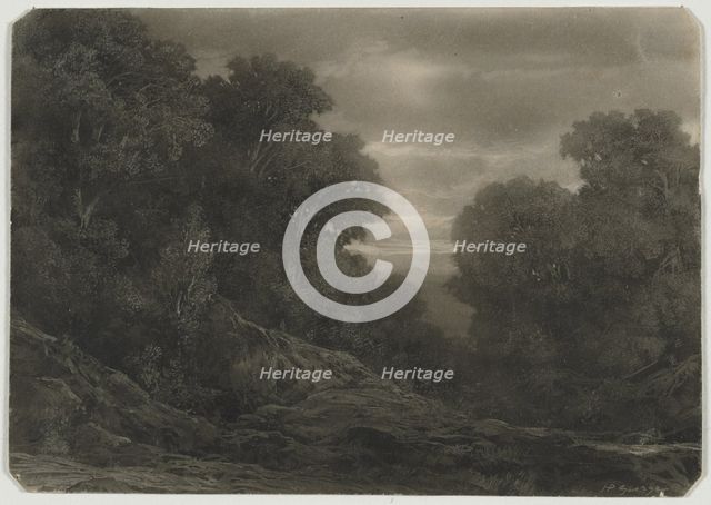 Landscape with Trees. Creator: Jean-Philippe George (Swiss, 1818-1888).