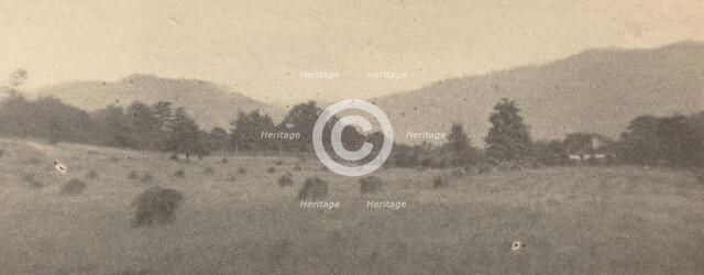 Landscape with trees and mountains, c. 1900. Creator: Joseph Turner Keiley.