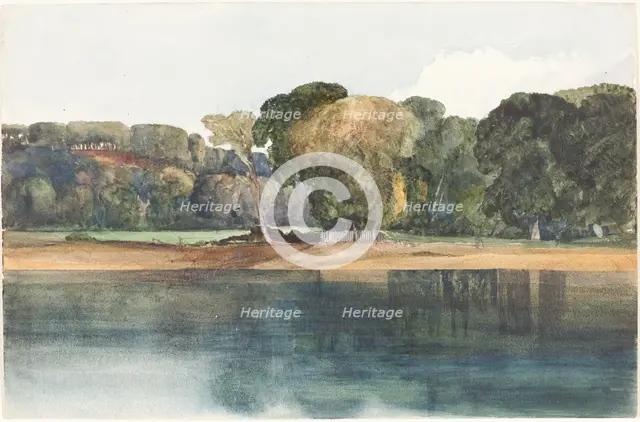 Landscape with Trees and Water. Creator: James Bulwer.