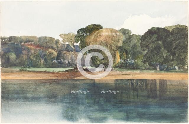Landscape with Trees and Water. Creator: James Bulwer.