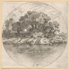 Landscape with Trees by the Water.n.d. Creator: Goffredo Wals
