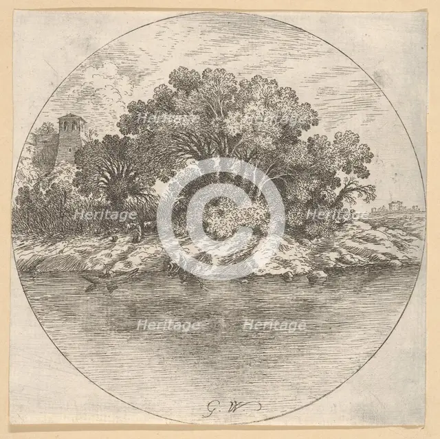 Landscape with Trees by the Water.n.d. Creator: Goffredo Wals.