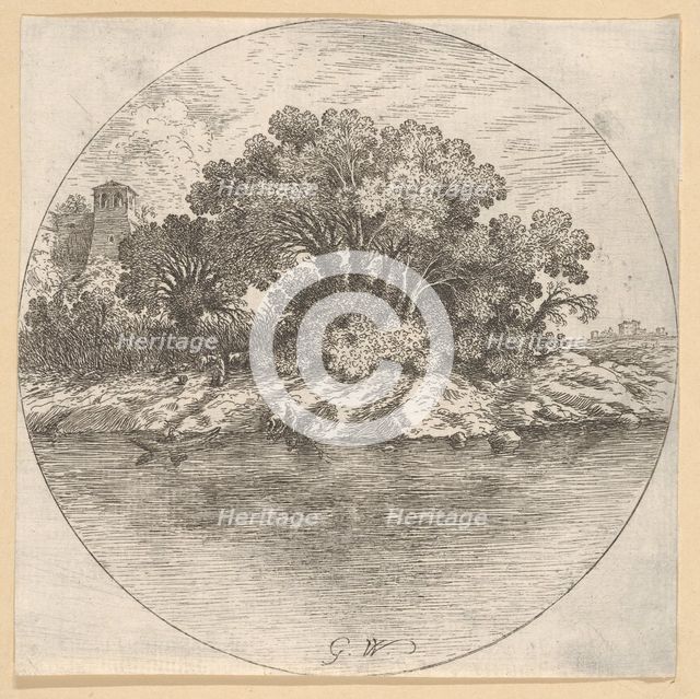 Landscape with Trees by the Water.n.d. Creator: Goffredo Wals.
