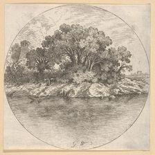 Landscape with Trees by the Water.n.d. Creator: Goffredo Wals