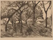 Landscape with Trees, c. 1902. Creator: Paula Modersohn-Becker