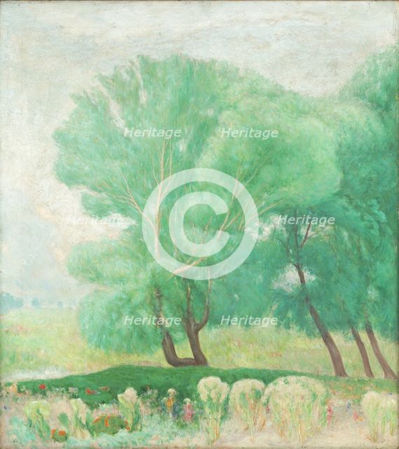 Landscape with trees, c1920-1928. Creator: Karol Miloslav Lehotský.