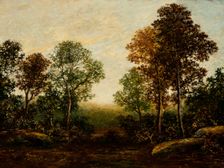 Landscape with Trees (image 1 of 2), between c1883 and c1898. Creator: Ralph Blakelock