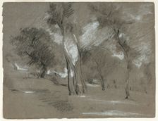 Landscape with Trees, n.d. Creator: Jean-Baptiste Carpeaux