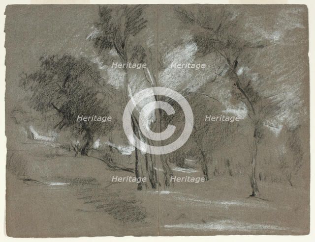Landscape with Trees, n.d. Creator: Jean-Baptiste Carpeaux.
