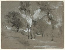 Landscape with Trees, n.d. Creator: Jean-Baptiste Carpeaux