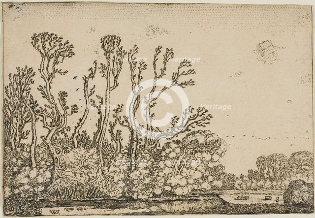 Landscape with Trees, Pond and Sheep, 1621. Creator: Willem Pietersz. Buytewech.