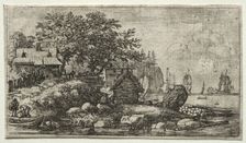 Landscape with Two Empty Boats. Creator: Allart van Everdingen (Dutch, 1621-1675)