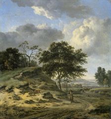 Landscape with two Hunters, 1655-1684. Creator: Jan Wijnants
