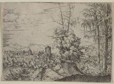 Landscape with Two Pines, 1522-1525. Creator: Albrecht Altdorfer (German, c. 1480-1538)