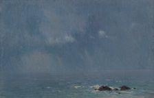 Landscape with two rocks, c.1910. Creator: Henry Brokman