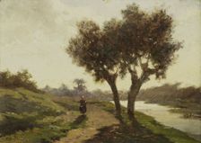 Landscape with two Trees, 1860-1867. Creator: Paul Joseph Constantin Gabriel