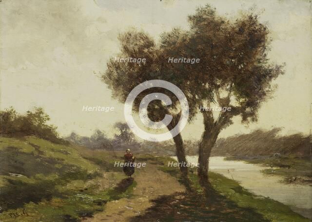 Landscape with two Trees, 1860-1867. Creator: Paul Joseph Constantin Gabriel.