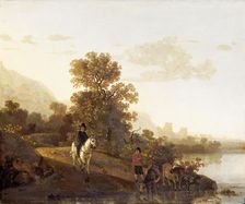 Landscape with Ubbergen Castle 1640-1691. Artist: Aelbert Cuyp