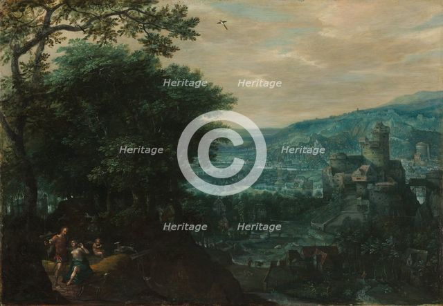 Landscape with Venus and Adonis, 1580s. Creator: Gillis van Coninxloo (Netherlandish, 1544-1607).