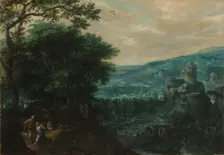 Landscape with Venus and Adonis, 1580s. Creator: Gillis van Coninxloo (Netherlandish, 1544-1607)
