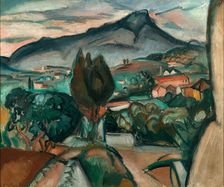Landscape with view of the Mont Saint Victoire. Creator: Friesz, Achille-Emile-Othon (1879-1949)