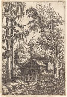 Landscape with View of a Farmer's Cottage, 1551. Creator: Hans Sebald Lautensack