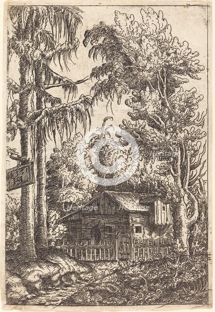 Landscape with View of a Farmer's Cottage, 1551. Creator: Hans Sebald Lautensack.
