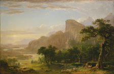 Landscape—Scene from "Thanatopsis", 1850. Creator: Asher Brown Durand