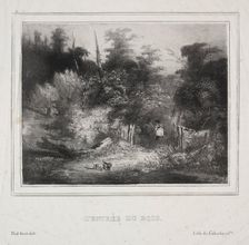 Landscapes: The Entrance of a Forest, 1829. Creator: Paul Hüet (French, 1803-1869)