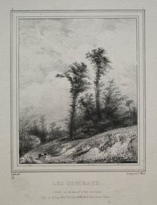 Landscapes: Young Elm Trees, 1829. Creator: Paul Hüet (French, 1803-1869)