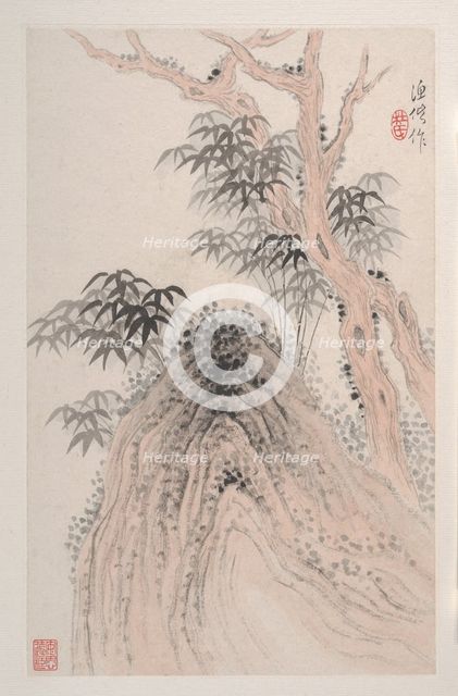Landscapes after old masters, 19th century. Creator: Du Xiang.