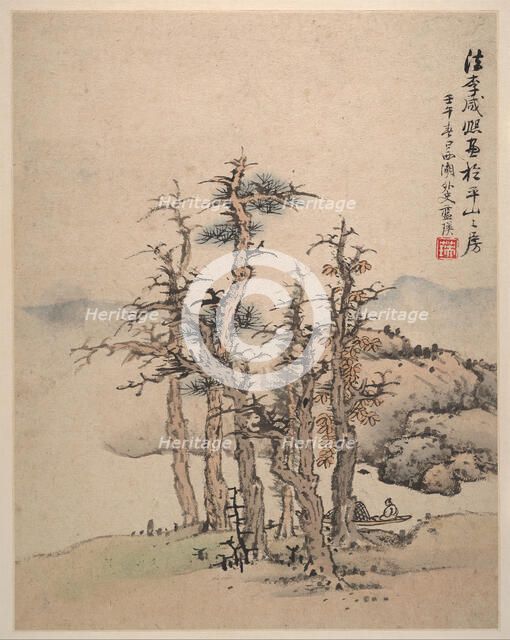 Landscapes after Song and Yuan masters, 1642. Creator: Lan Ying.