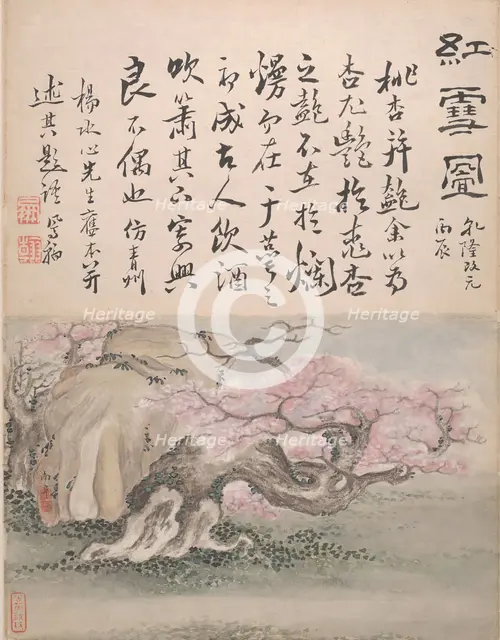 Landscapes and Calligraphy, dated 1736. Creator: Gao Fenghan.