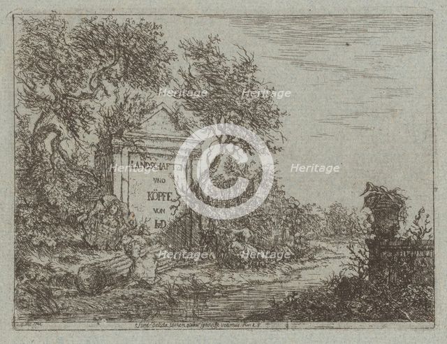 Landscapes and Heads, 1743-1745. Creator: Christian Ludwig von Hagedorn.
