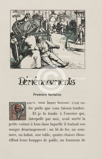 Landscapes and Street Corners: Moving , 1900. Creator: Auguste Louis Lepère (French, 1849-1918).