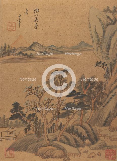 Landscapes and Poems, 17th century, probably after 1625. Creator: Dong Qichang.